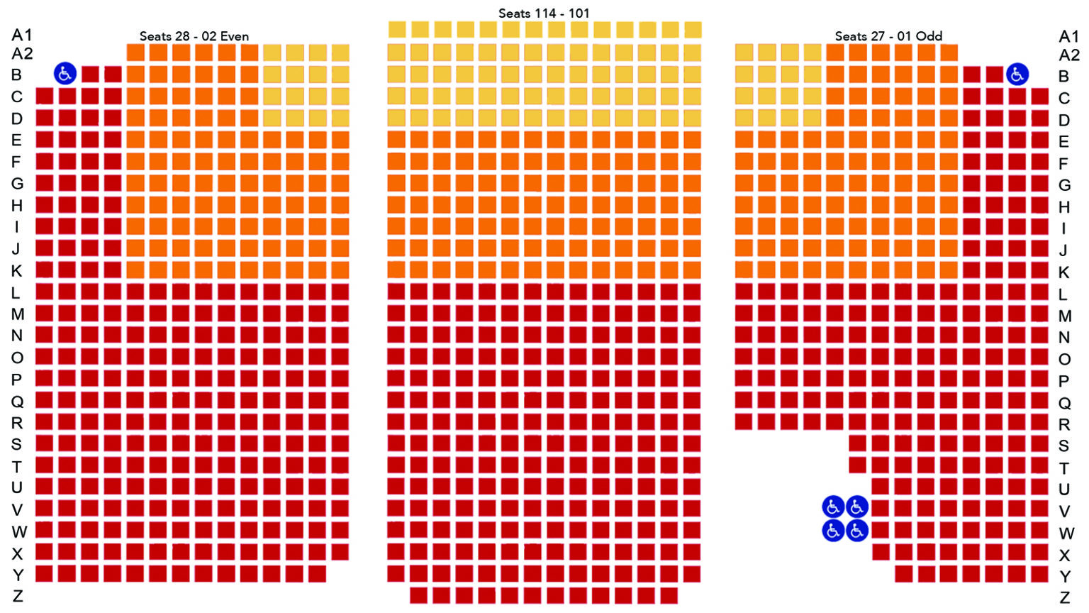 Seating Chart | Renfro Valley Entertainment Center Seating Chart | Renfro Valley Entertainment Center