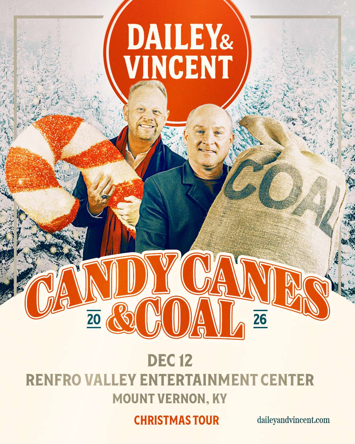 Dailey & Vincent: Candy Canes & Coal Christmas Tour 2026